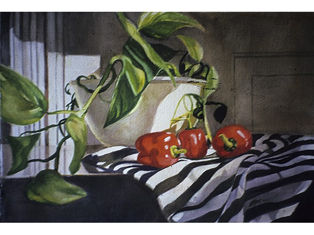 Barbara Sant-Peppers and Philodendron