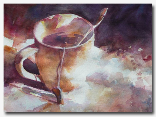 Watercolor painting by NC artist Judy Rider