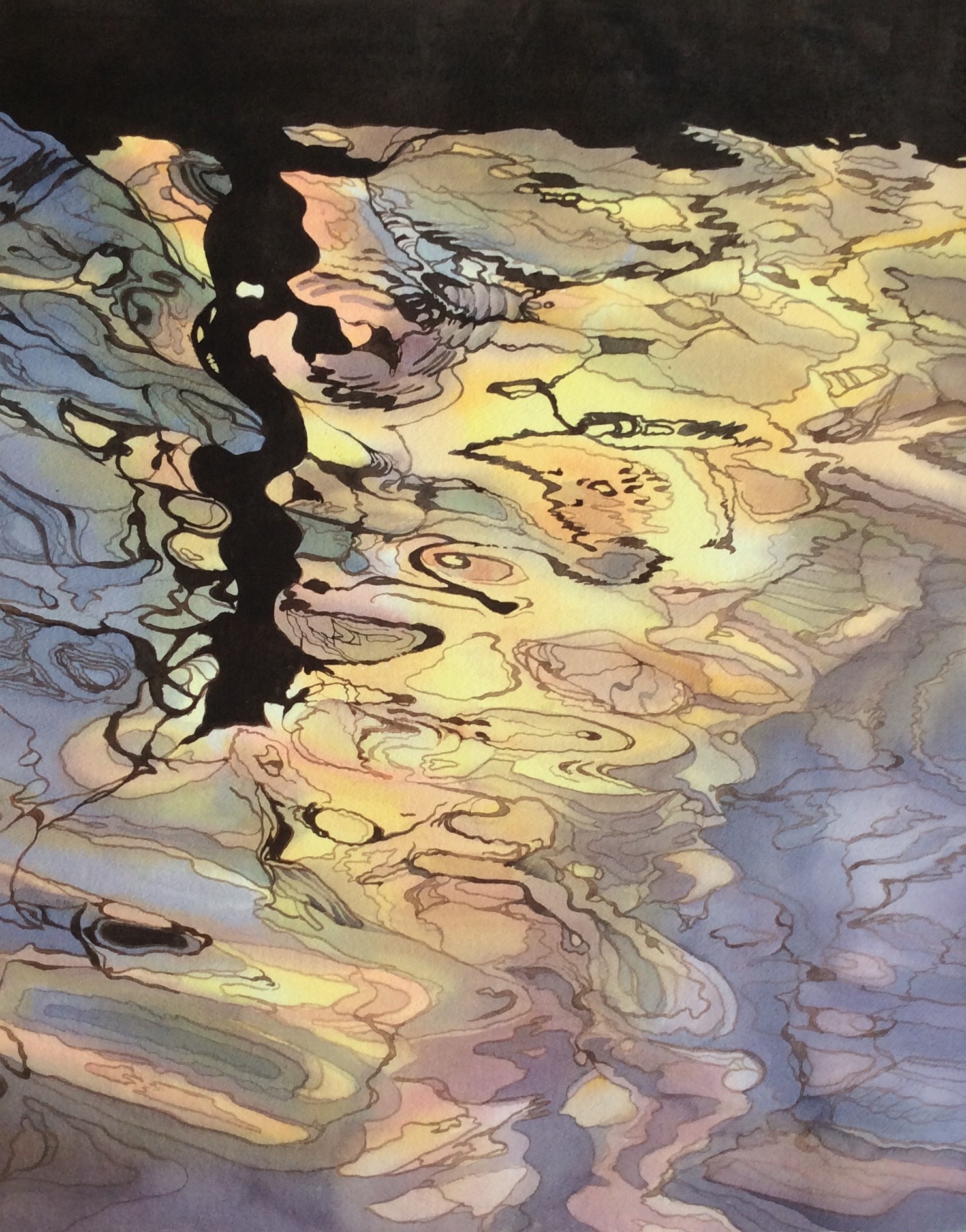 Watercolor painting by Rock Alexander-Sharp